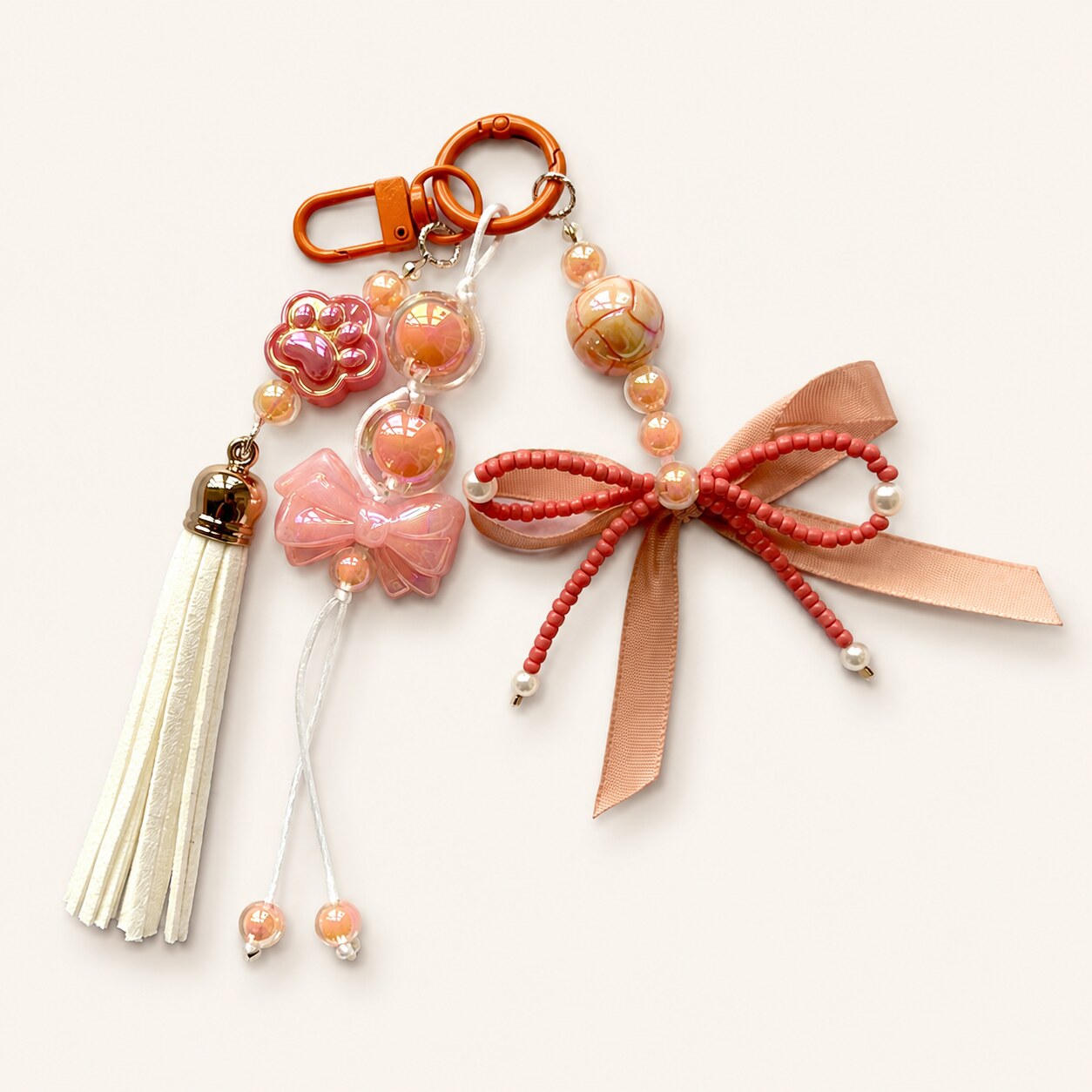 Peach Paw Bow